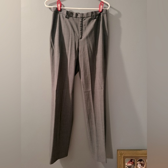 Gap Classic Fit Stretch Trousers Gray Womens Sz 6 Straight Boot Leg - Picture 1 of 7